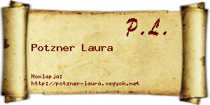 Potzner Laura névjegykártya